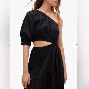 Mango Chic Black One Shoulder Dress